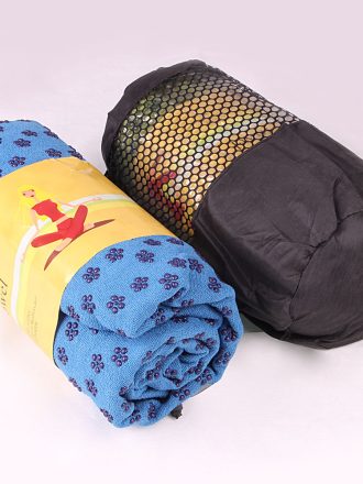 مت و زیرانداز حوله‌ای یوگا (Yoga Towel) ضخامت ۴ میل | ضد لغزش + کیف حمل - تصویر 2