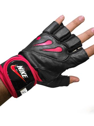 دستکش مردانه بدنسازی NIKE مشکی قرمز