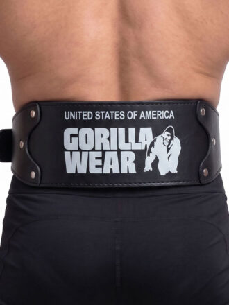 کمربند بدنسازی فومی بالشتک دار رنگ مشکی طرح گوریلا ویر Gorilla Wear عرض 10 سانت